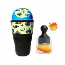 Car Dustbin(Blue Nautical) + Premium Car Brush with cover